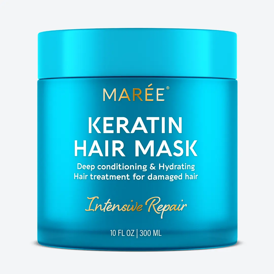 MARÉE Hair Mask Collection | Keratin, Purple Toner, Argan Oil, 10-in-1 & Curl Repair – 10 oz