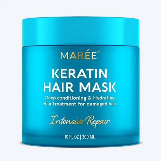 MARÉE Hair Mask Collection | Keratin, Purple Toner, Argan Oil, 10-in-1 & Curl Repair – 10 oz