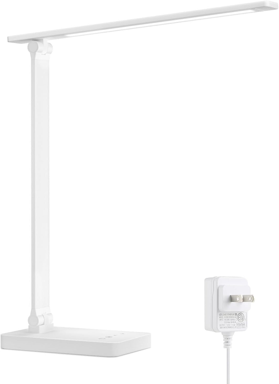 LED Desk Lamp – 9.5W, 800LM, 5 Colors, 5 Brightness Levels, Eye-Care Dimmable Task Light