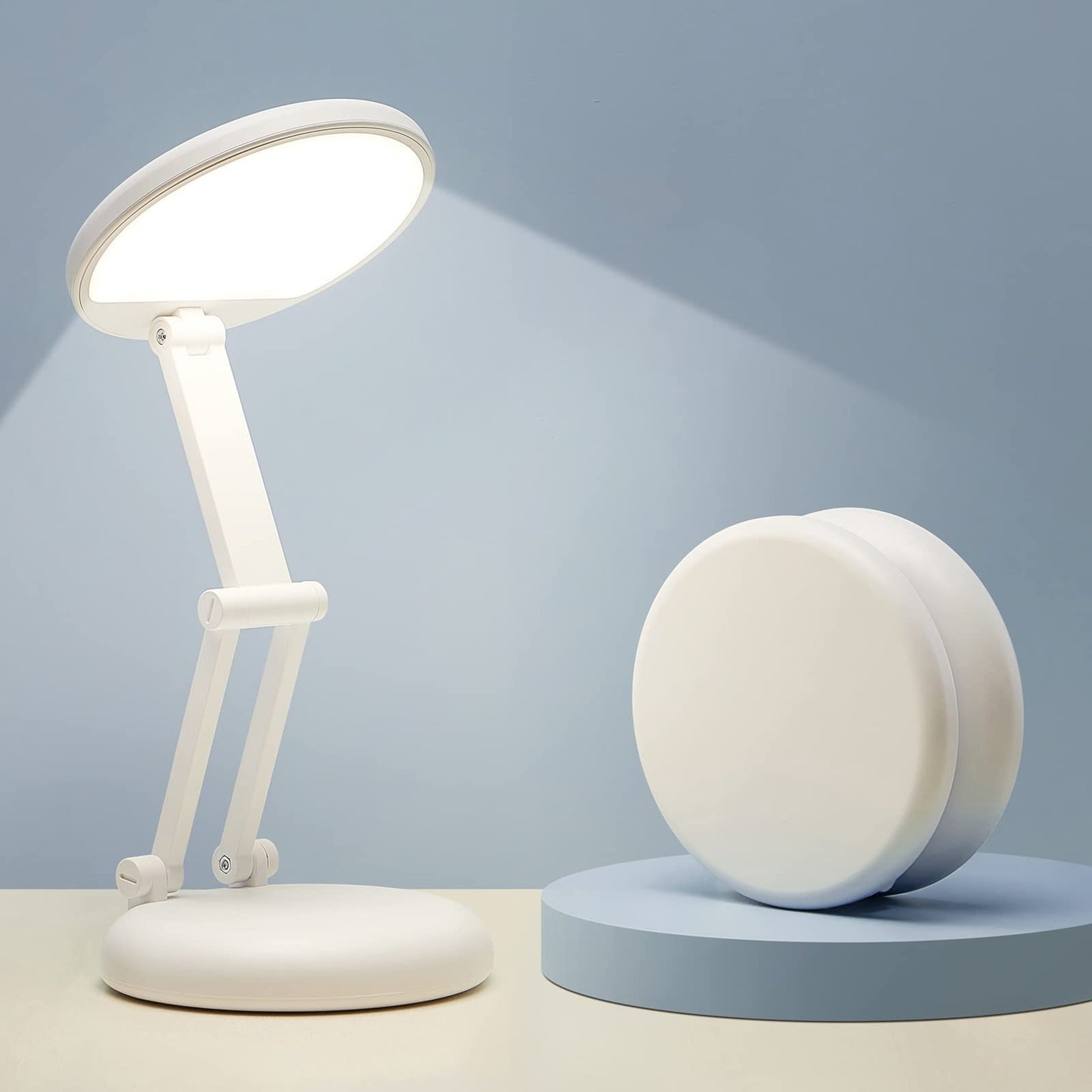 One Fire Rechargeable Table Lamp – 3600mAh, 10 Brightness Levels, Foldable & Portable, Touch Control