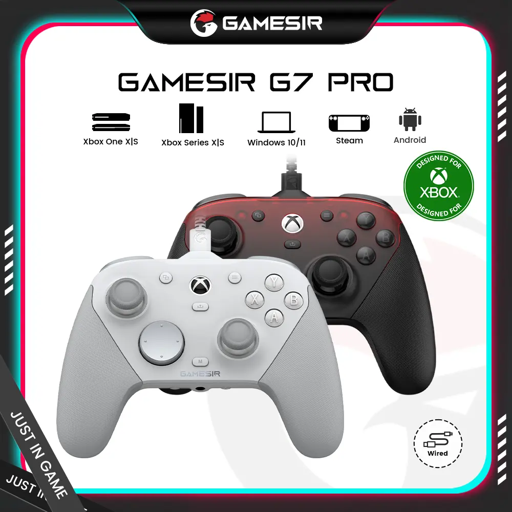 GameSir G7 Pro Controller | TMR Sticks, Hall Effect Triggers, 1000Hz, Xbox / PC / Android | Charging Station Included