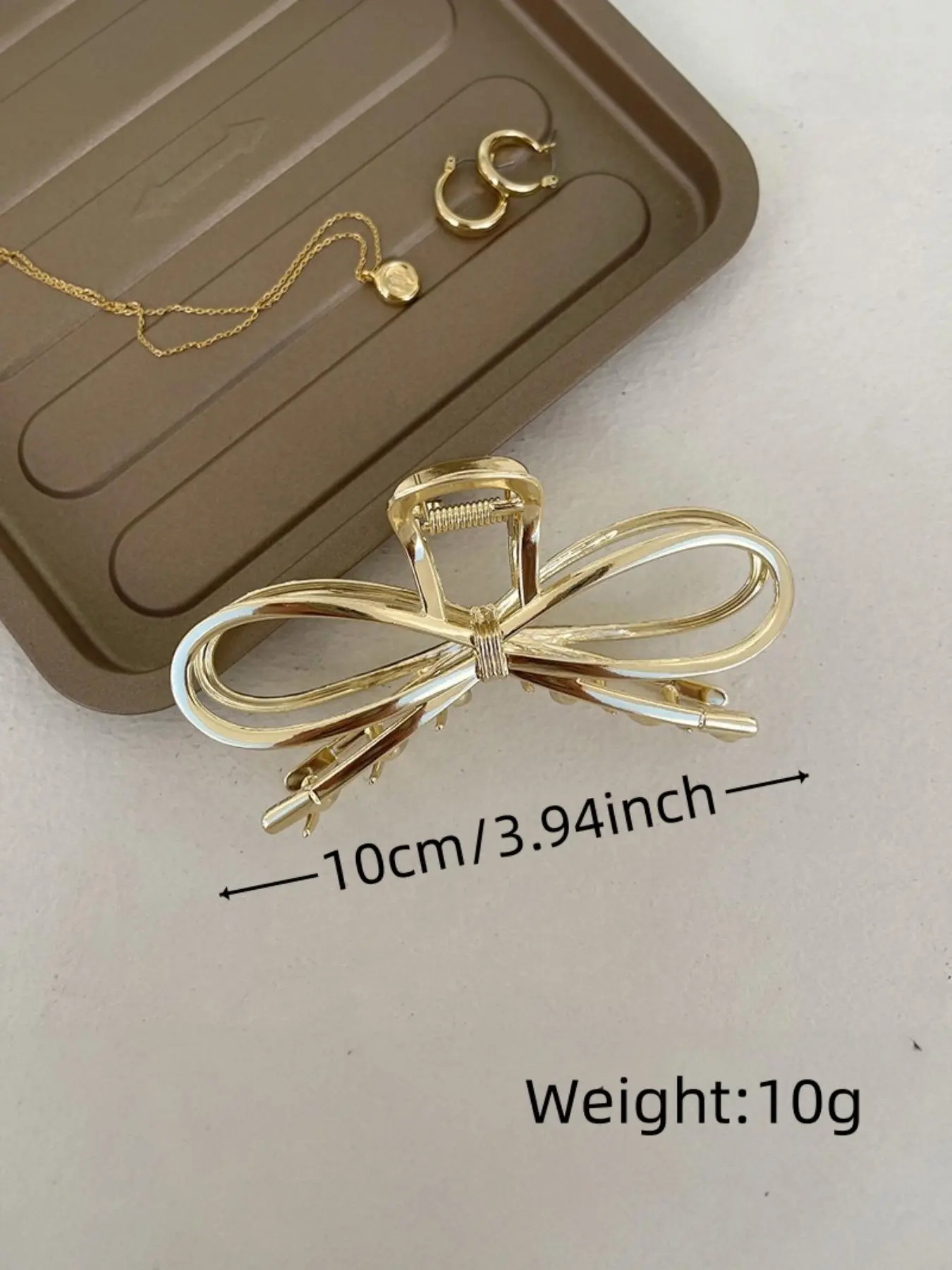 Bowknot Hair Claw Clips for Women | Hollow Out Minimalist Design | Thick Hair Friendly | 4 / 8 / 12 pcs