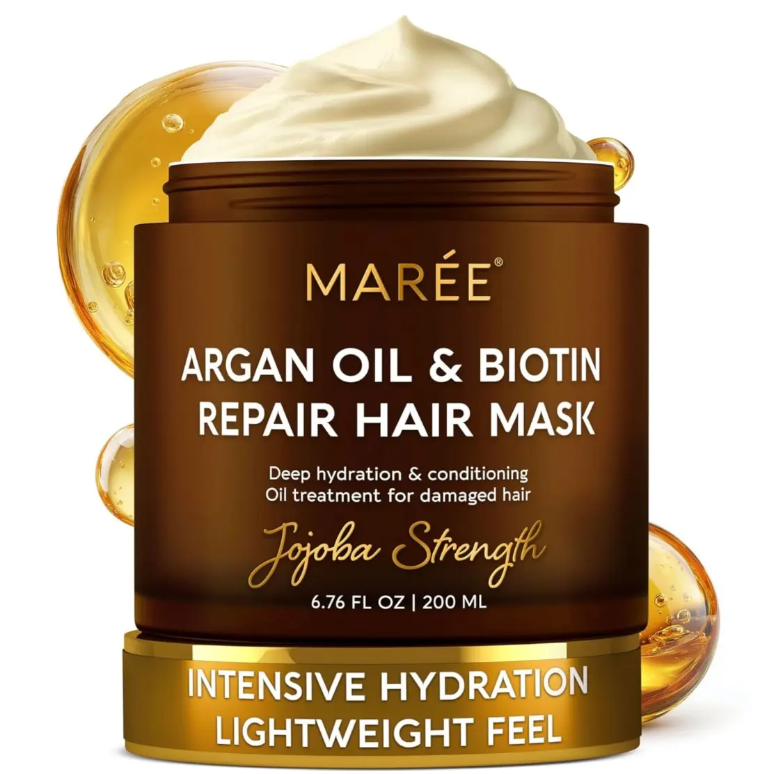 MARÉE Hair Mask Collection | Keratin, Purple Toner, Argan Oil, 10-in-1 & Curl Repair – 10 oz