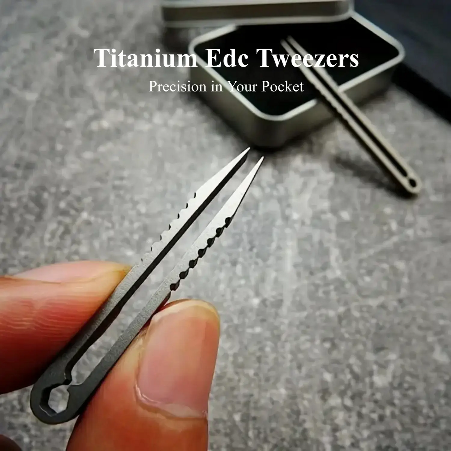 Portable Titanium Alloy Tweezer, Lightweight, Compact & Pocket Tweezer with Precision Grip, Hand Tool for Outdoor Survival, Travel & Outdoor Activities, Lightweight Design, Compact Form, Precision Tweezers
