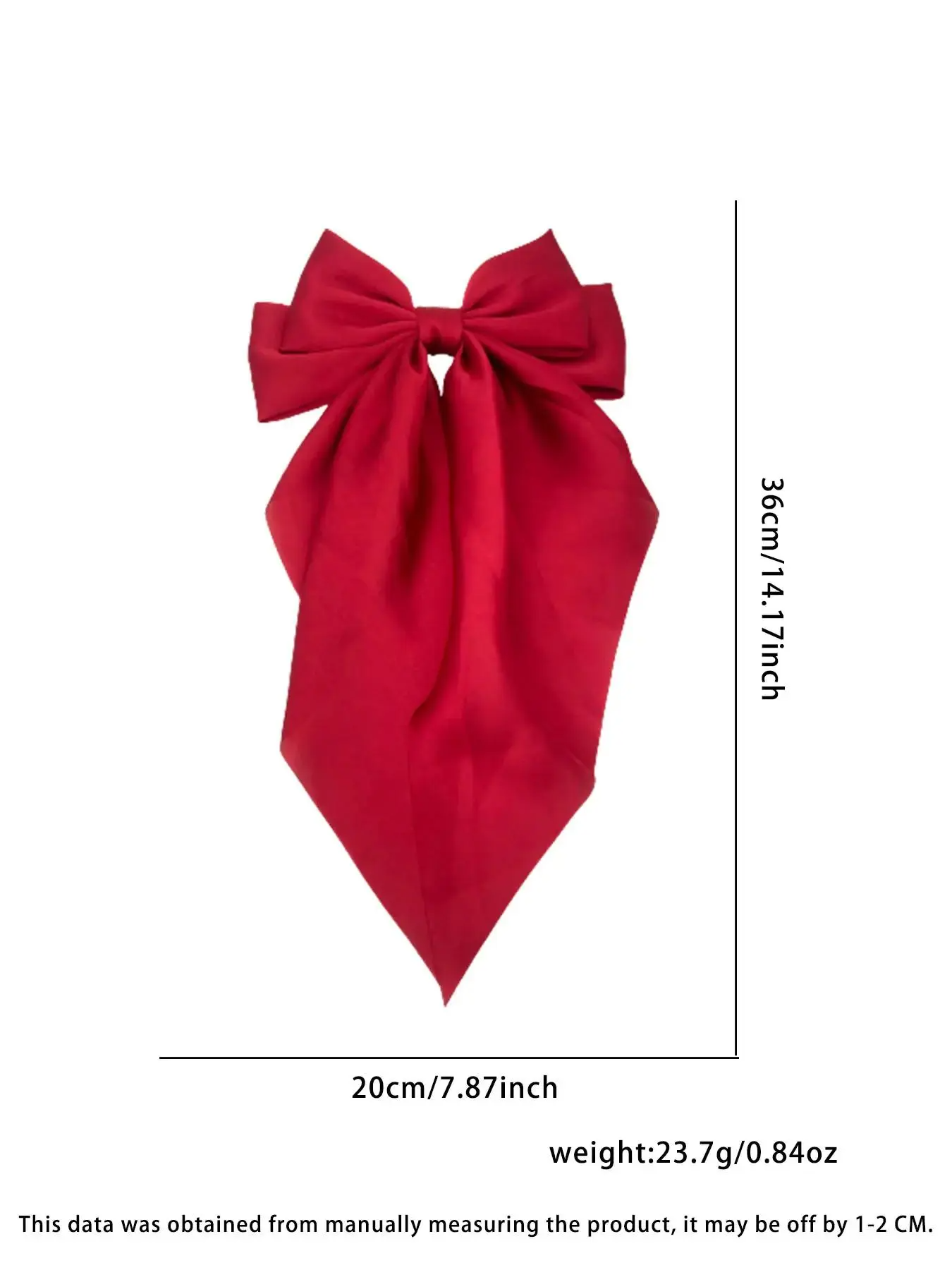 Bow Long Tail Hair Clip Set | Solid Color Minimalist Design | Thick Hair Friendly | Women & Girls | 1 / 2 / 3 Sets