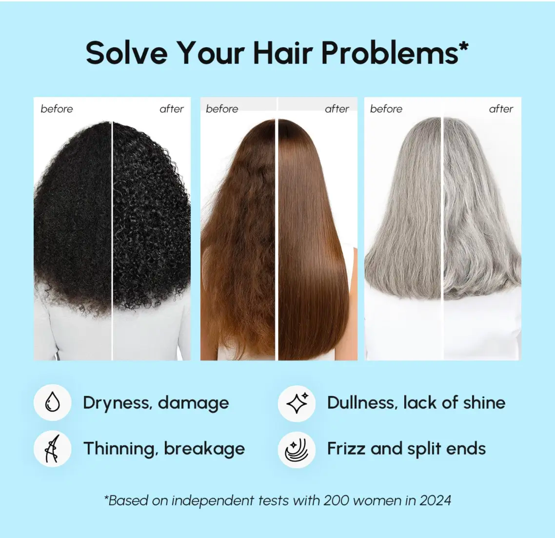 MARÉE Hair Mask Collection | Keratin, Purple Toner, Argan Oil, 10-in-1 & Curl Repair – 10 oz