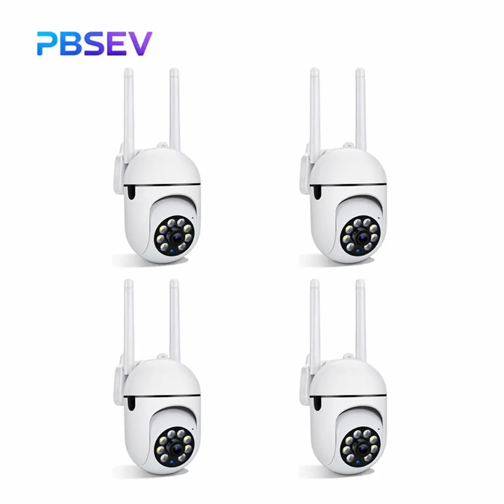 PBSEV Indoor Security Camera 1080P | 360° Pan-Tilt, Night Vision, Motion Detection, 2-Way Audio & Phone App | Baby & Pet Monitor (1/2/4/6 Pack)