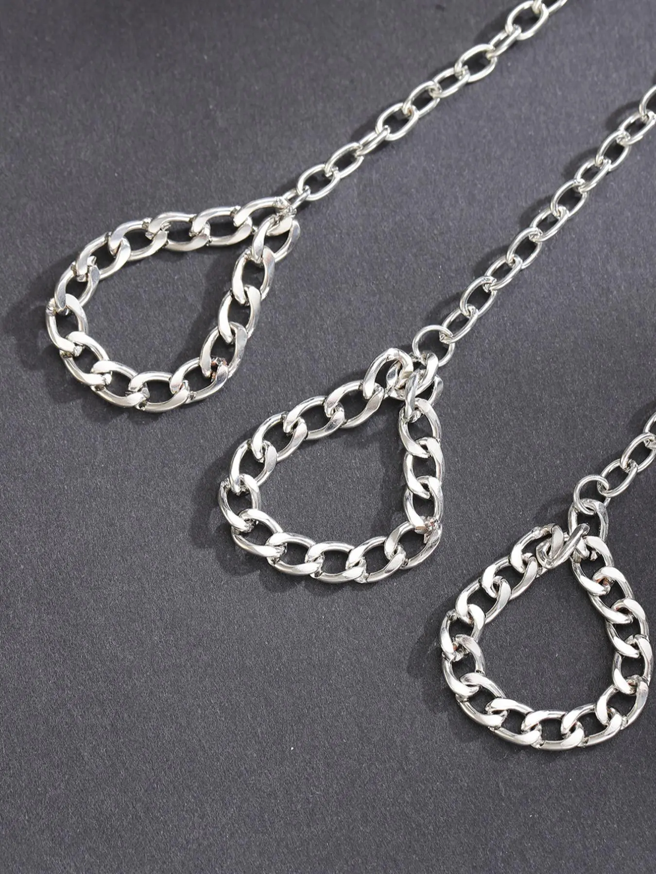 Punk Cuban Chain Mittens Bracelet | Stainless Steel Hip-Hop Hand Jewelry | Streetwear Goth Y2K | 4 / 8 / 12 pcs