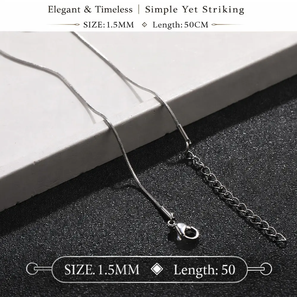 Snake Chain Necklace Set | Cross, Layered & Two-Tone Pendant Styles | Silver & Gold | 5 Combo Options