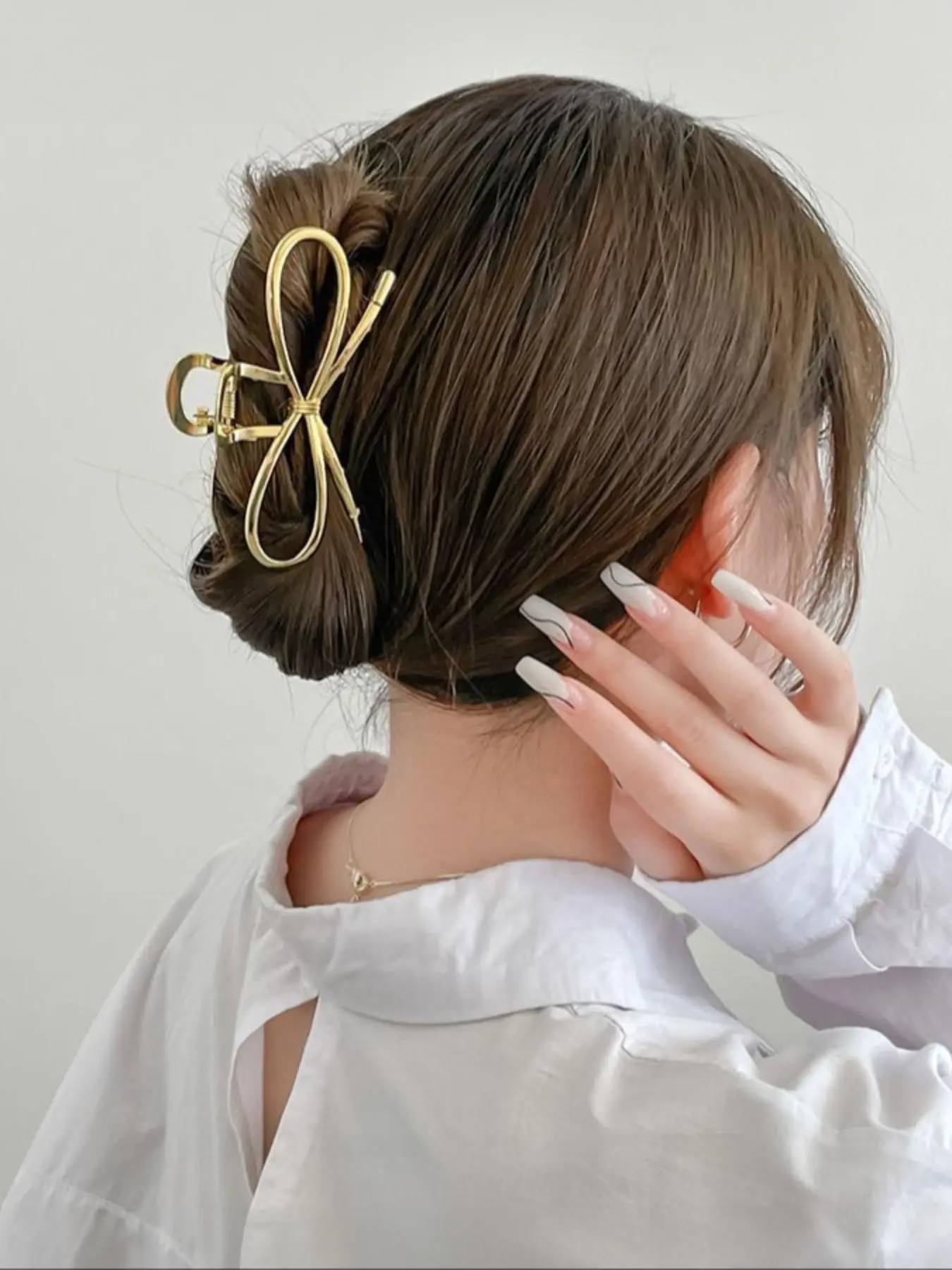 Bowknot Hair Claw Clips for Women | Hollow Out Minimalist Design | Thick Hair Friendly | 4 / 8 / 12 pcs