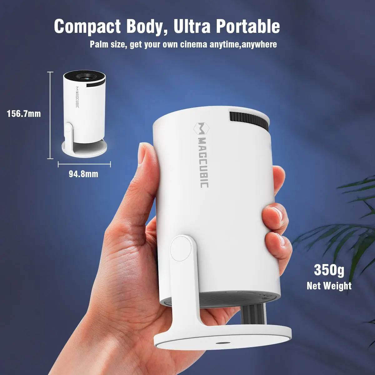 Magcubic HY300 Pro Projector | Android 14, 290 ANSI, Dual WiFi6, BT5.4 | Portable Home & Outdoor Cinema