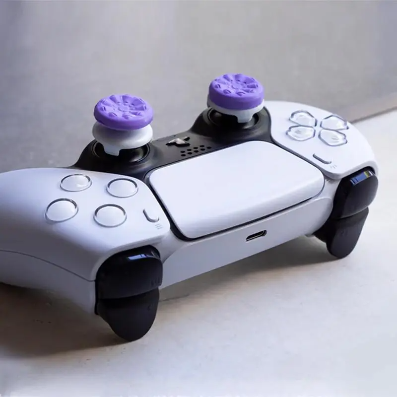 Thumb Grips 2-Pack for PS5/PS4 & Xbox | Anti-Slip Analog Stick Covers with High-Rise & Mid-Rise Joystick Caps