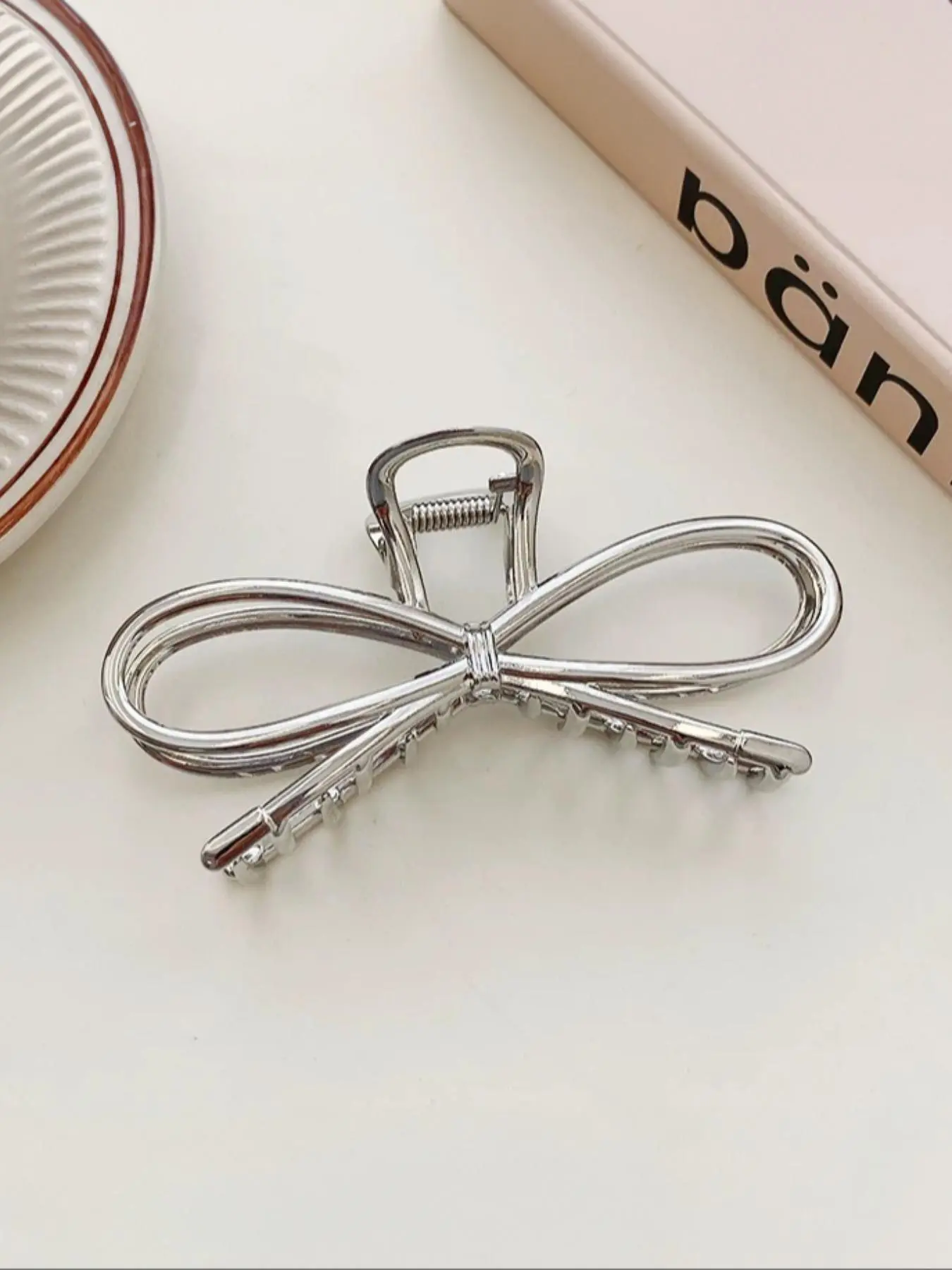 Bowknot Hair Claw Clips for Women | Hollow Out Minimalist Design | Thick Hair Friendly | 4 / 8 / 12 pcs