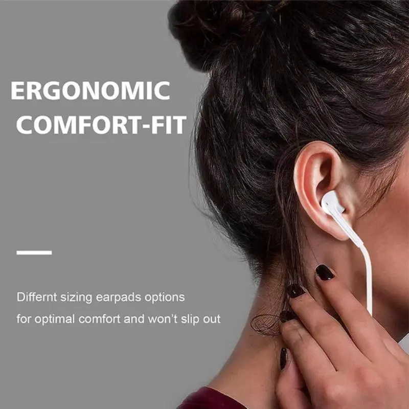 USB-C Wired Earphones with Microphone & Volume Control | HiFi In-Ear Headphones for Android, iPad Pro & Type-C Devices