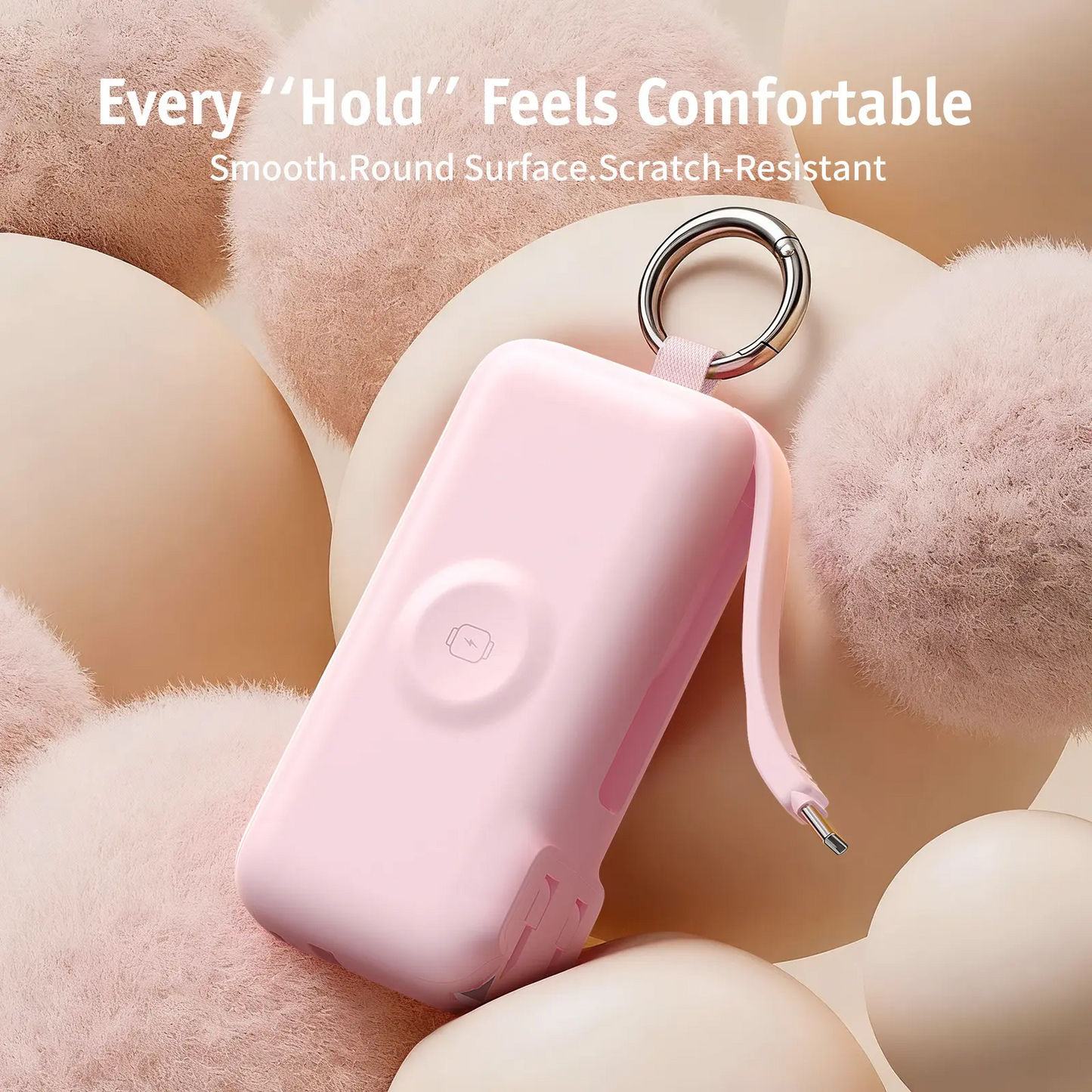 RORRY Flow 3-in-1 Portable Charger 10,000mAh | 40W Fast Charging Power Bank with Built-in USB-C Cable for iPhone 17/16/15, Apple Watch & iPad