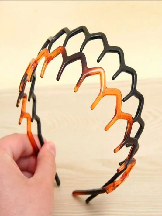 Wave Tooth Non-Slip Headband Set | Zigzag Grip for Makeup & Daily Use | Women's Hair Accessory | 3 / 6 / 9 Sets