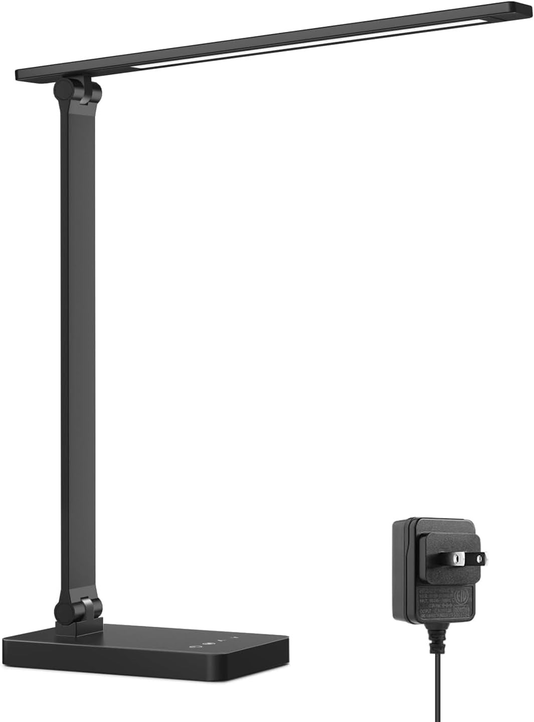 LED Desk Lamp – 9.5W, 800LM, 5 Colors, 5 Brightness Levels, Eye-Care Dimmable Task Light