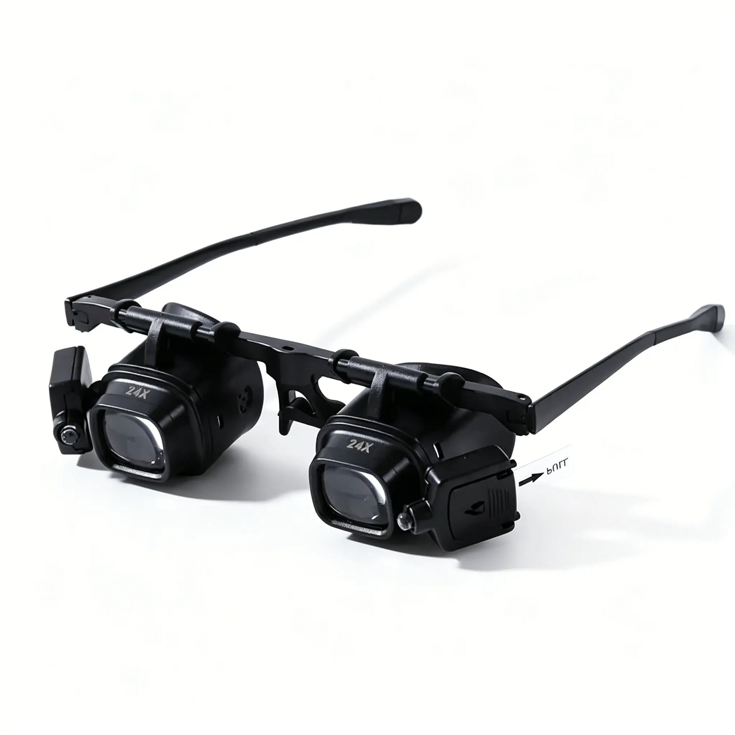 2x–24x LED Head Mount Magnifier | Hands-Free Magnifying Glass for Watch Repair, Electronics & Soldering