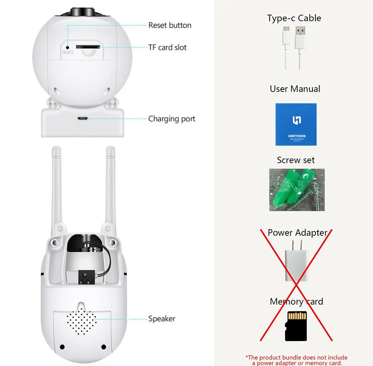 PBSEV Indoor Security Camera 1080P | 360° Pan-Tilt, Night Vision, Motion Detection, 2-Way Audio & Phone App | Baby & Pet Monitor (1/2/4/6 Pack)