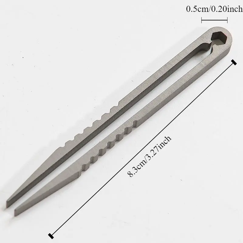 Portable Titanium Alloy Tweezer, Lightweight, Compact & Pocket Tweezer with Precision Grip, Hand Tool for Outdoor Survival, Travel & Outdoor Activities, Lightweight Design, Compact Form, Precision Tweezers