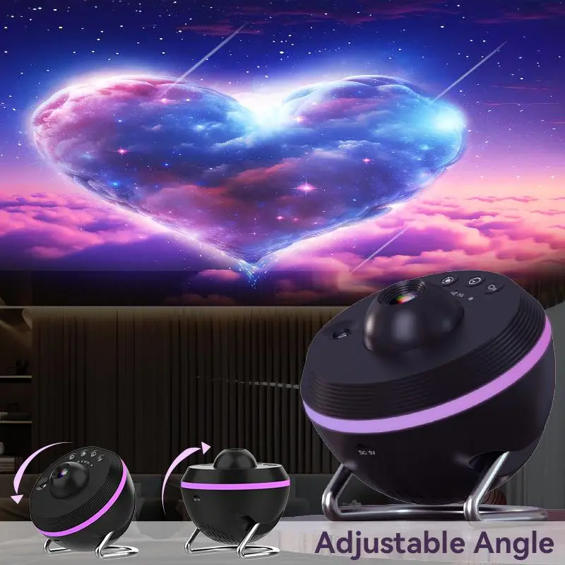 13-in-1 Galaxy Projector Night Light | HD Starry Sky & Meteor Projector for Bedroom, Kids Room & Home Decor | USB Powered