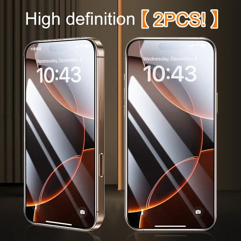 FUNCAT GLOBAL iPhone Screen Protector | Dust-Free Applicator, Tempered Glass | Privacy & HD | iPhone 12-17